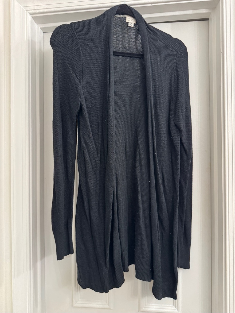 a new day Black Open-Front Women's Cardigan
